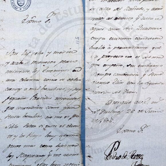 El 26 de junio de 1806 en Quilmes