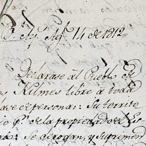 Quilmes “pueblo libre”