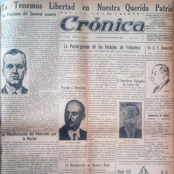 La “Revolución Libertadora” en Quilmes