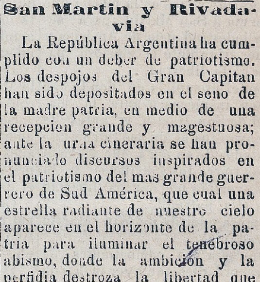 San Martin y Rivadavia